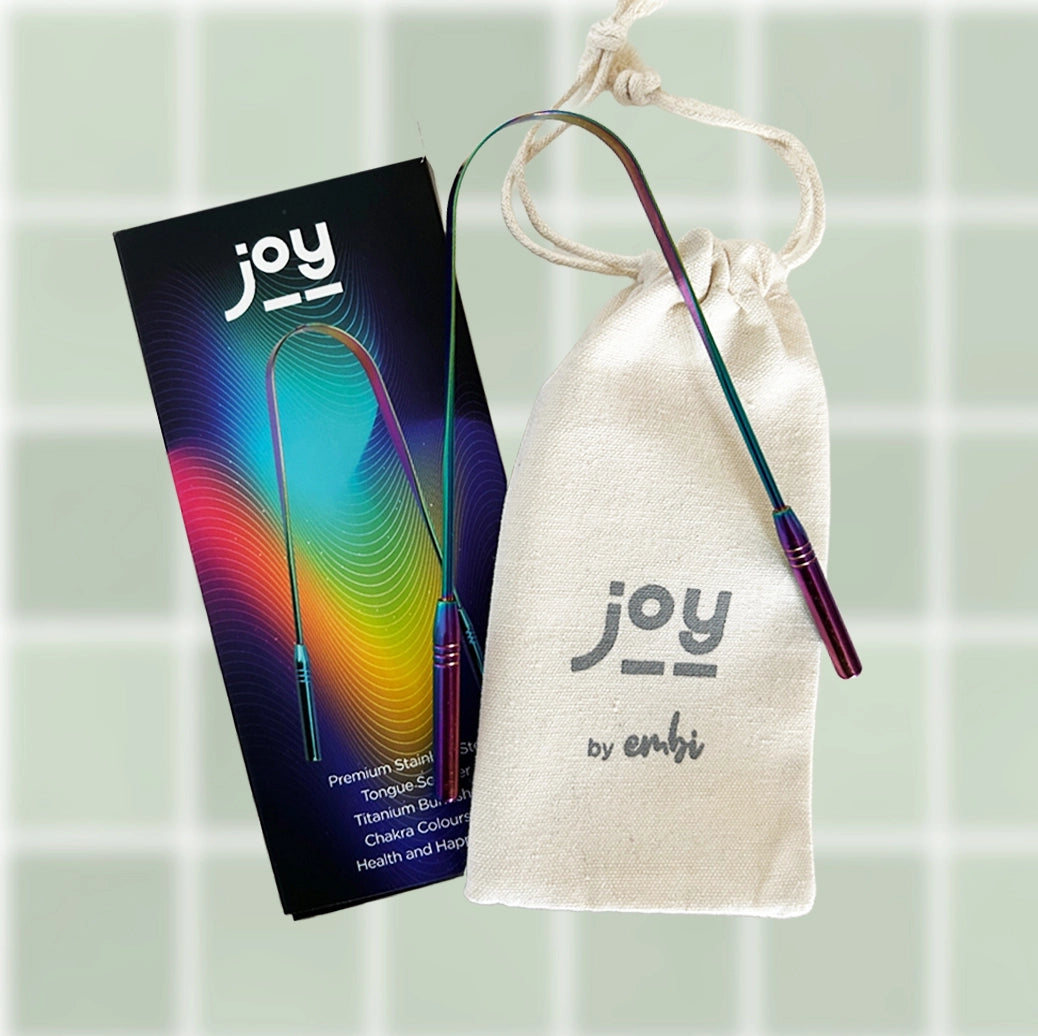 joy Tongue Scraper, Stainless Steel Tongue Cleaner